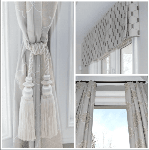 White curtains