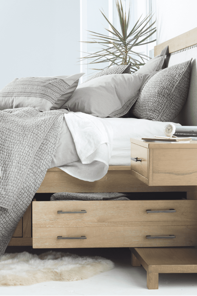 under the bed drawers for clutter free bedrooms