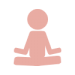 Person meditating icon